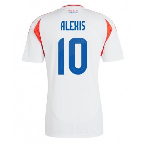 Chile Alexis Sanchez #10 Venkovní Dres Copa America 2024 Krátký Rukáv